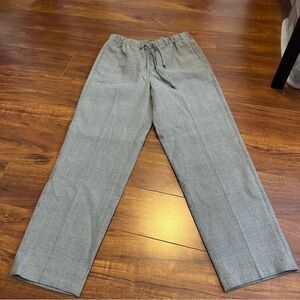 Aritzia Babaton plaid straight trouser crop pants